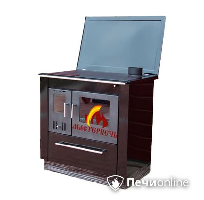 Отопительно-варочная печь МастерПечь ПВ-07 экстра с духовым шкафом, 7.2 кВт (черный) в Ханты-Мансийске